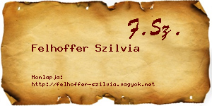 Felhoffer Szilvia névjegykártya